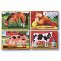 Деревяный пазл "Ферма" (4шт.) Melissa & Doug md3793