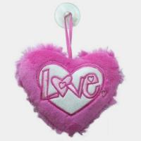 Мягкая игрушка - Подвесное сердечко ЛЮБОВЬ (12 см, на присоске) 