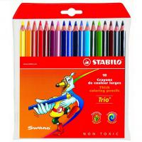 Набор цветных карандашей "Stabilo Trio", 18 цветов