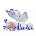 Кукла Бабочка бело-лиловая спящая бело-сиреневая Anne Geddes 579116-ag