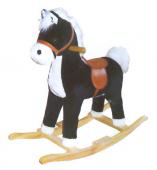 Лошадка-качалка черный Giggling 100-B-GD