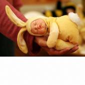 Кукла - зайчик ванильный спящий, 23 см  Anne Geddes  579106-AG